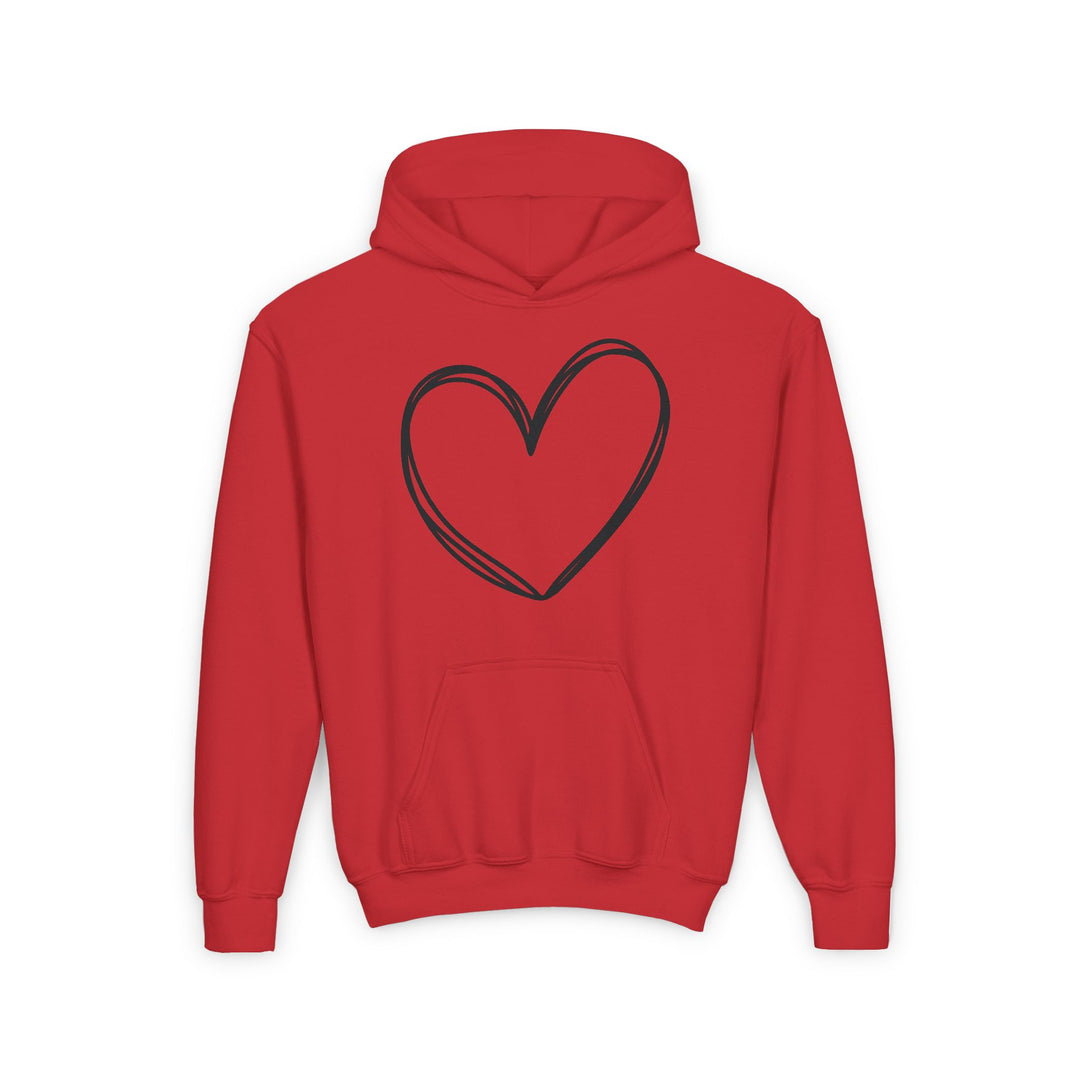 Heart - Youth Heavy Blend Hooded Sweatshirt
