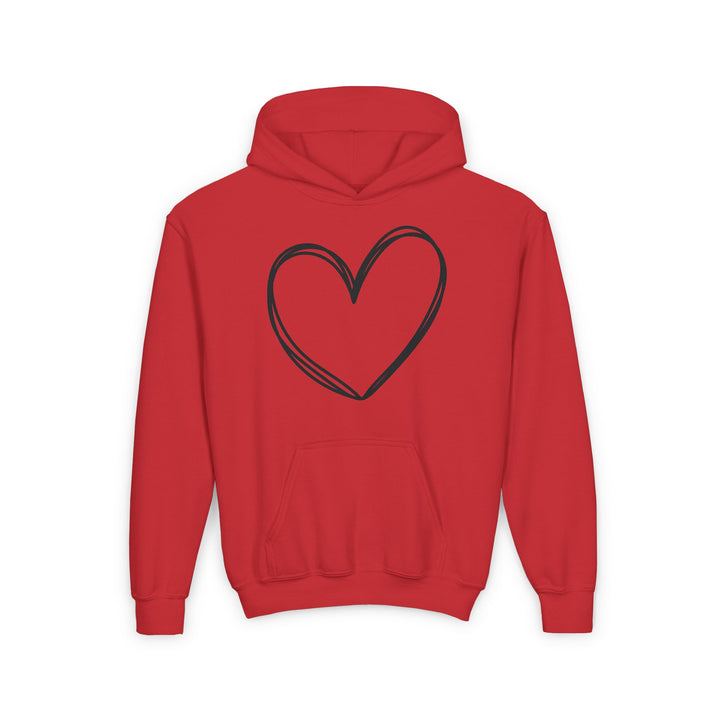 Heart - Youth Heavy Blend Hooded Sweatshirt