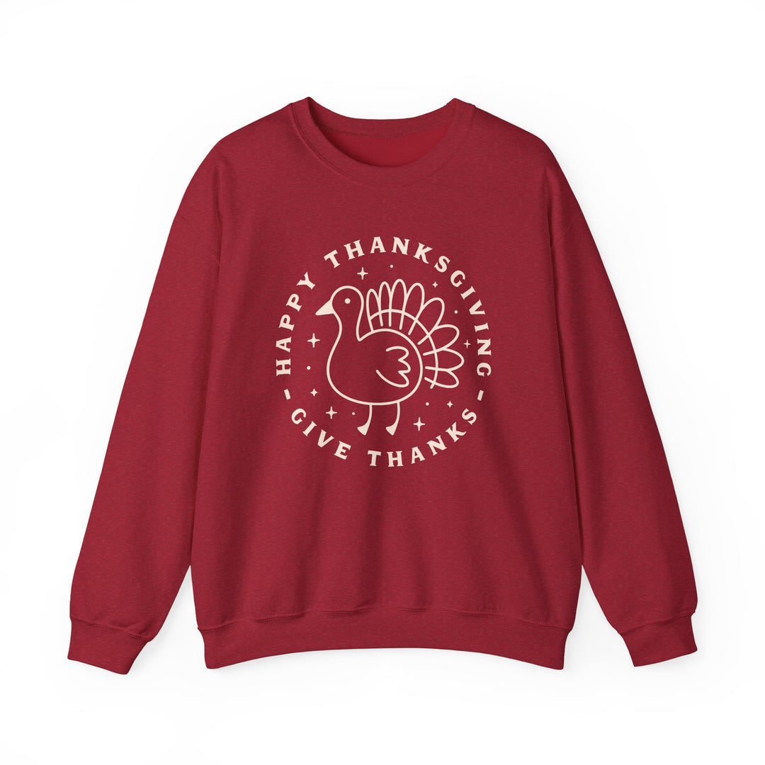 Happy Thanksgiving~Give Thanks - Unisex Heavy Blend™ Crewneck Sweatshirt