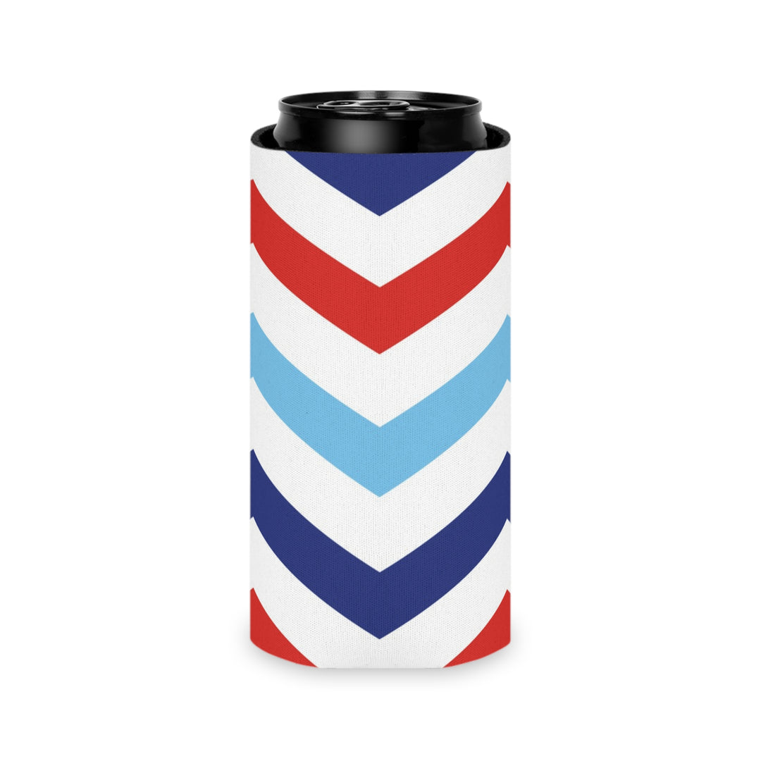 Patriotic Chevron - Can Cooler