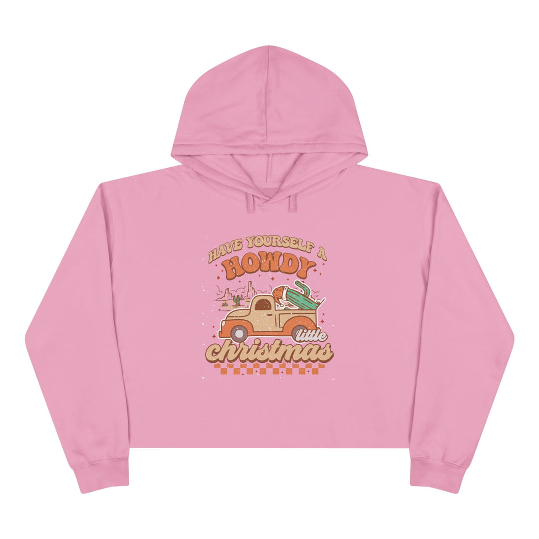 Howdy Christmas - Crop Hoodie
