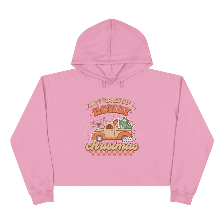 Howdy Christmas - Crop Hoodie