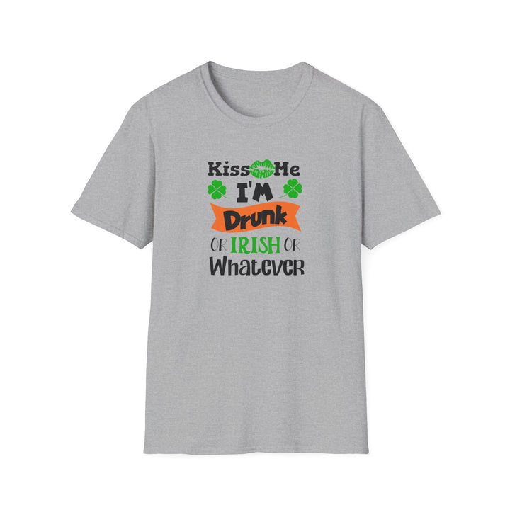 Kiss Me I'm Drunk - Unisex Softstyle T-Shirt