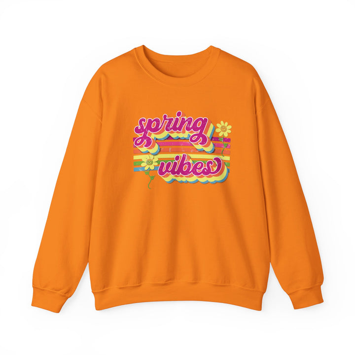 Spring Vibes Retro - Unisex Heavy Blend™ Crewneck Sweatshirt