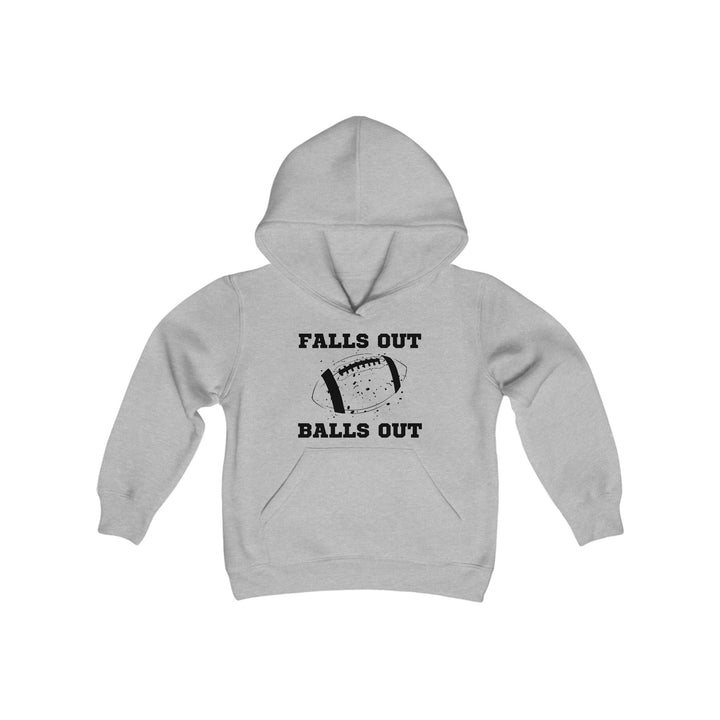 Falls Out Balls Out - Youth Heavy Blend Hooded Sweatshirt