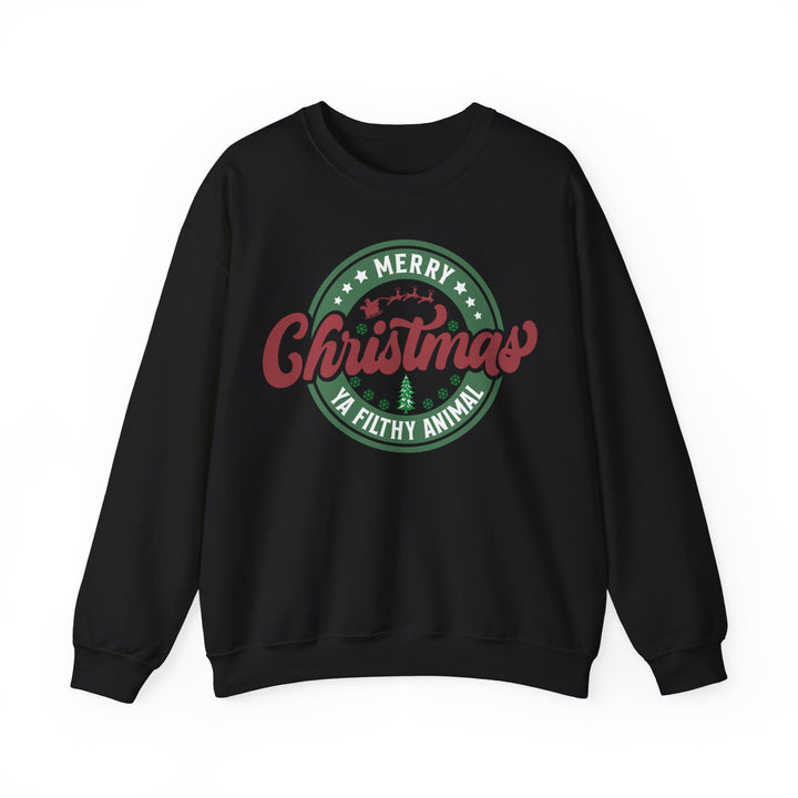 Merry Christmas Ya Filthy Animal - Unisex Heavy Blend™ Crewneck Sweatshirt