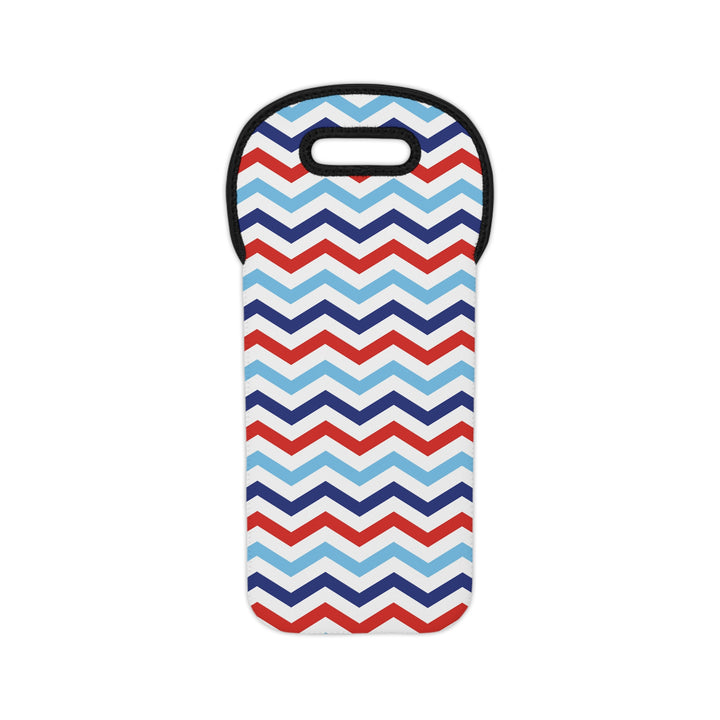 Patriotic Chevron - Wine Tote Bag
