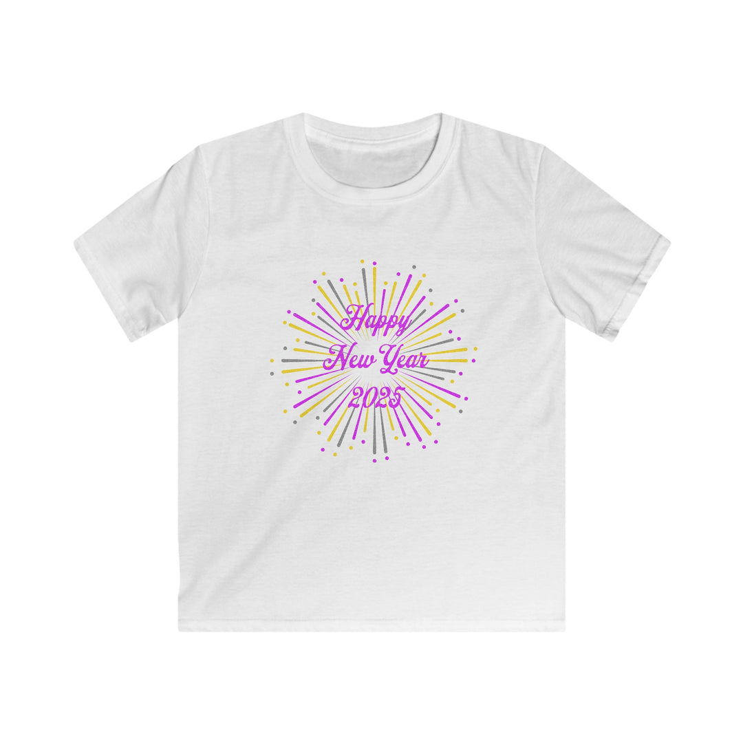 New Years Fireworks - Kids Softstyle Tee
