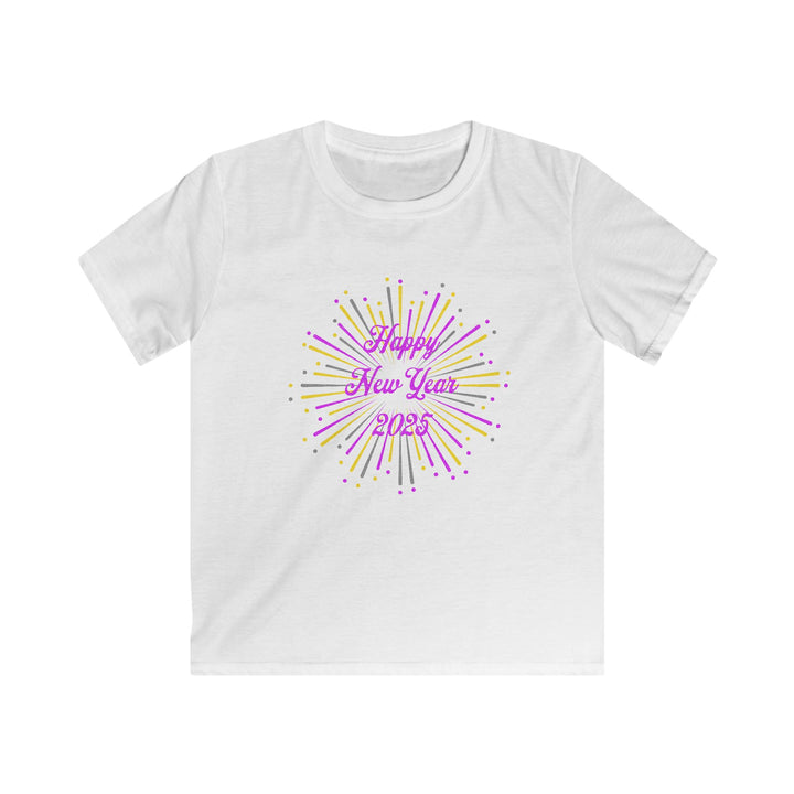 New Years Fireworks - Kids Softstyle Tee