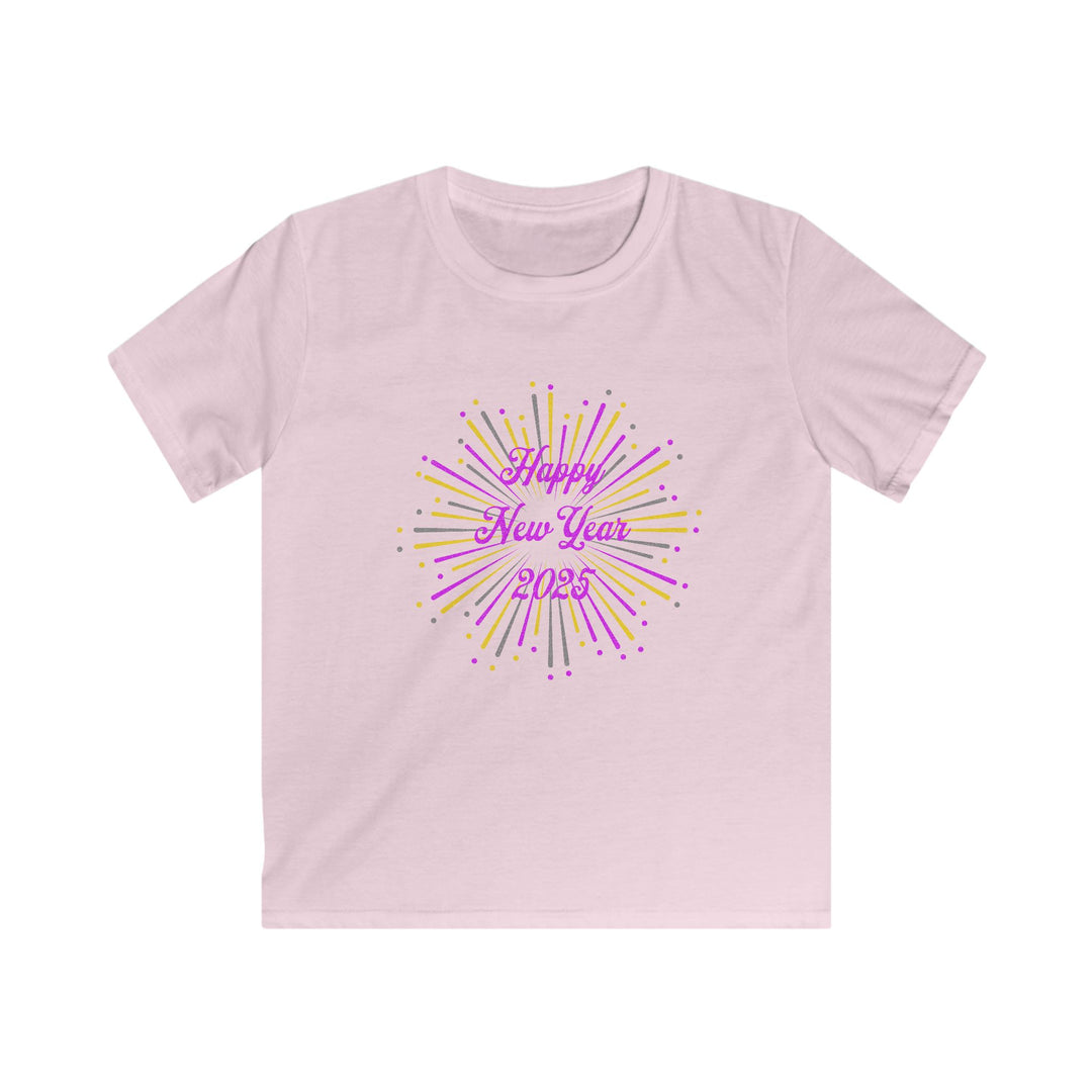 New Years Fireworks - Kids Softstyle Tee