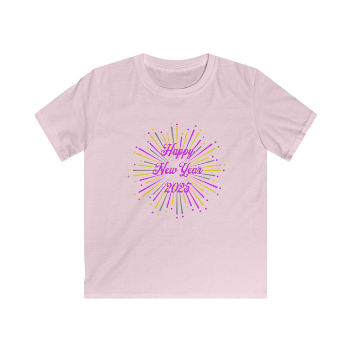 New Years Fireworks - Kids Softstyle Tee