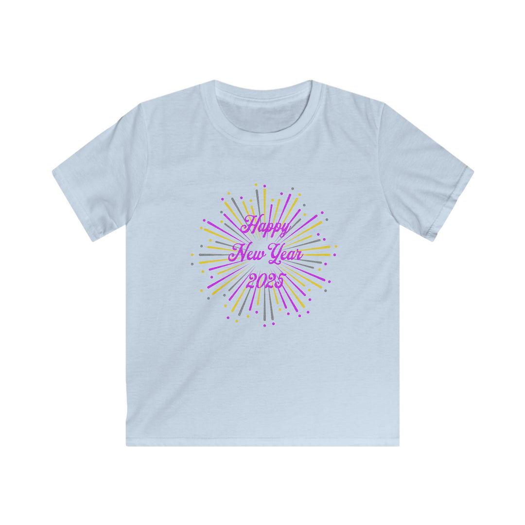 New Years Fireworks - Kids Softstyle Tee