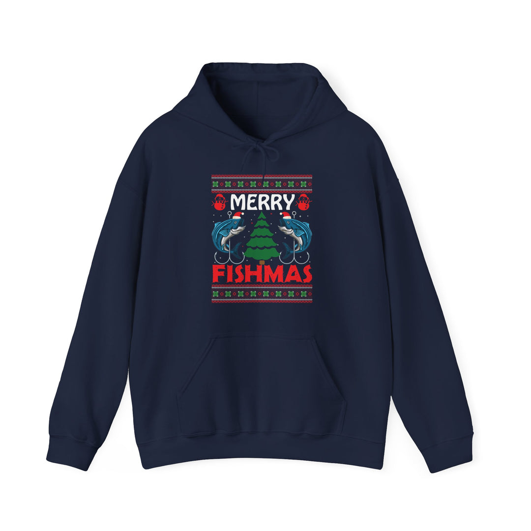 Merry Fishmas - Unisex Heavy Blend™ Hooded Sweatshirt
