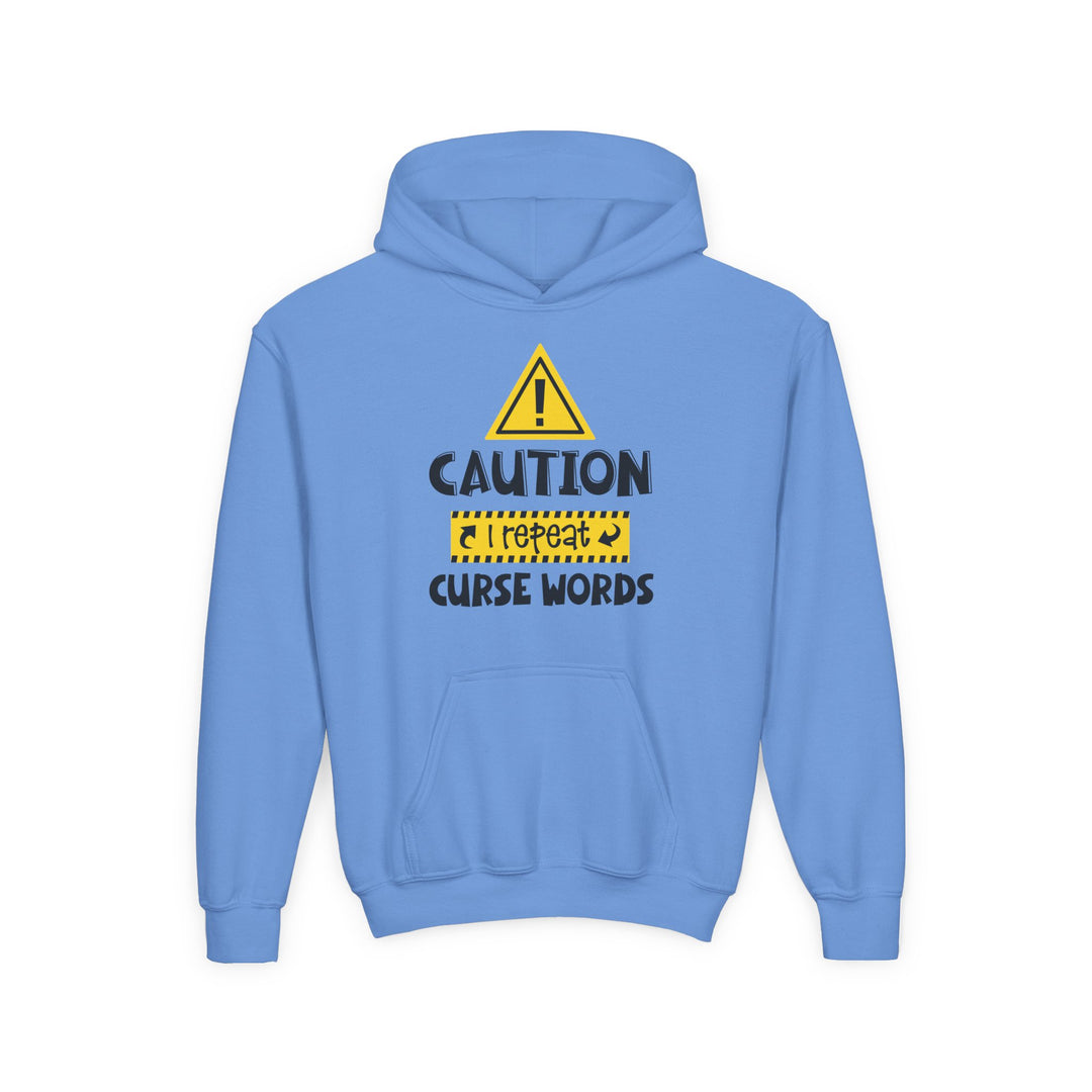 Caution - Youth Heavy Blend Hooded Sweatshirt
