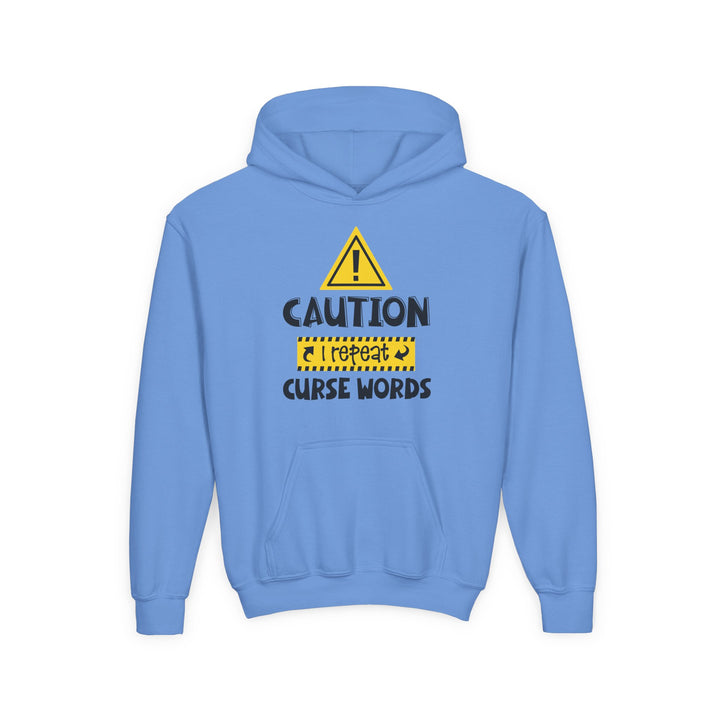 Caution - Youth Heavy Blend Hooded Sweatshirt