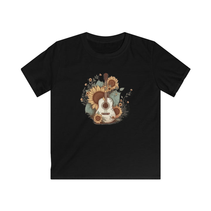 Sunflower Guitar - Kids Softstyle Tee