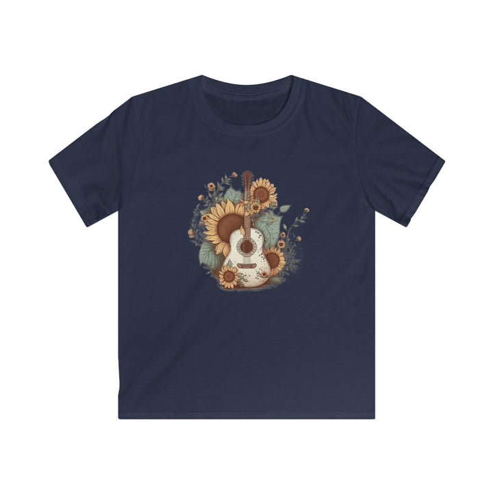 Sunflower Guitar - Kids Softstyle Tee
