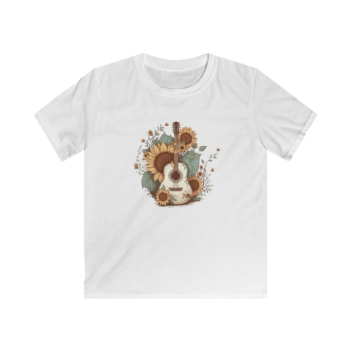 Sunflower Guitar - Kids Softstyle Tee