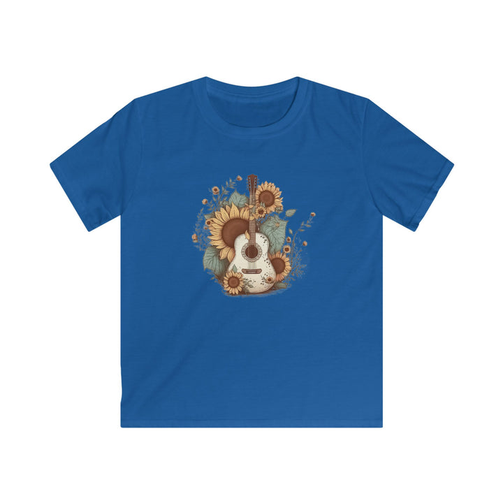 Sunflower Guitar - Kids Softstyle Tee
