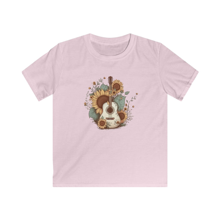 Sunflower Guitar - Kids Softstyle Tee