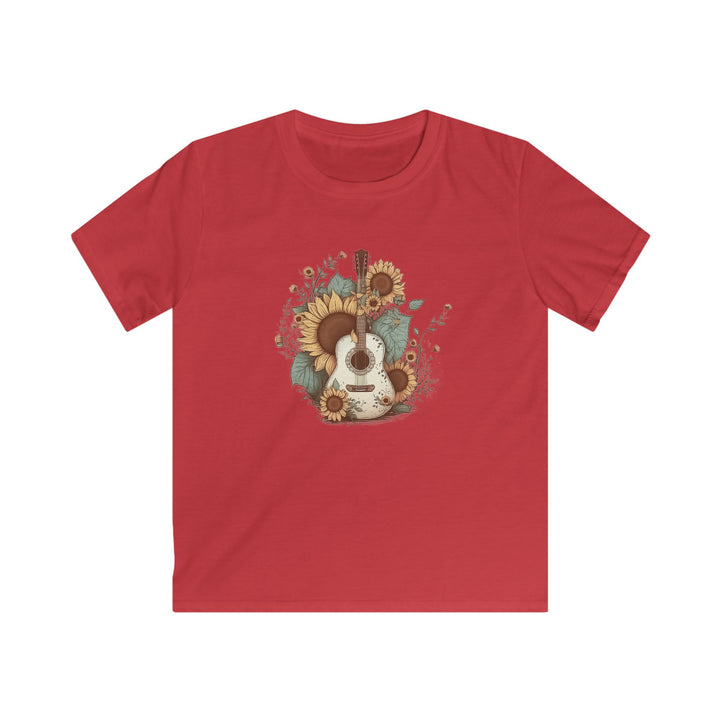 Sunflower Guitar - Kids Softstyle Tee