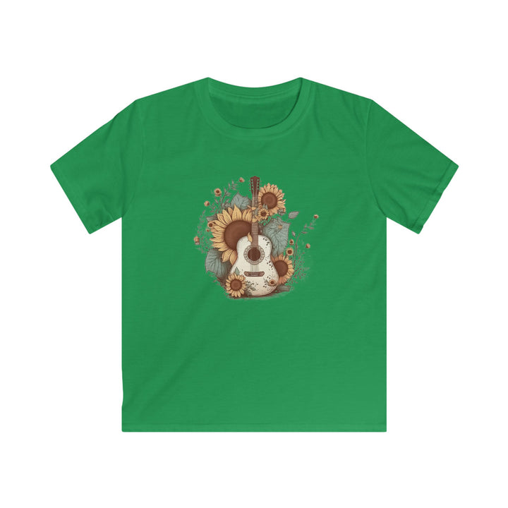 Sunflower Guitar - Kids Softstyle Tee