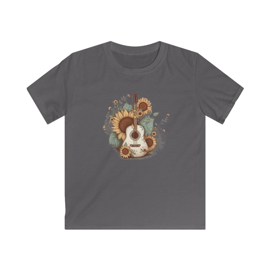 Sunflower Guitar - Kids Softstyle Tee