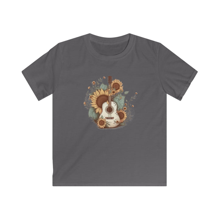 Sunflower Guitar - Kids Softstyle Tee