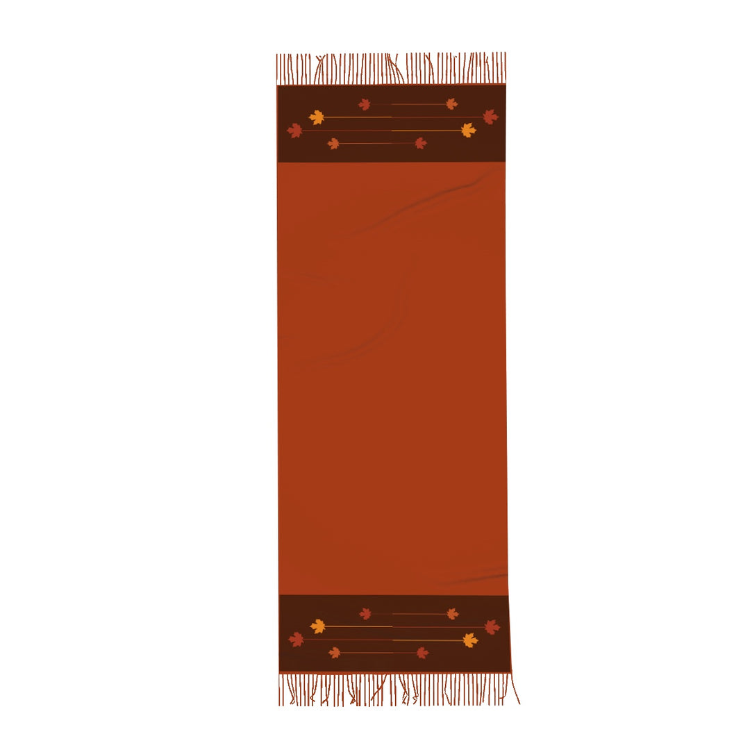 Fall Leaves -Fringed Scarf