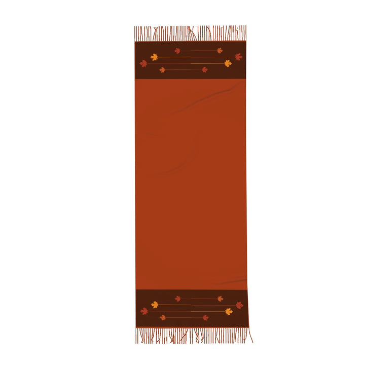 Fall Leaves -Fringed Scarf