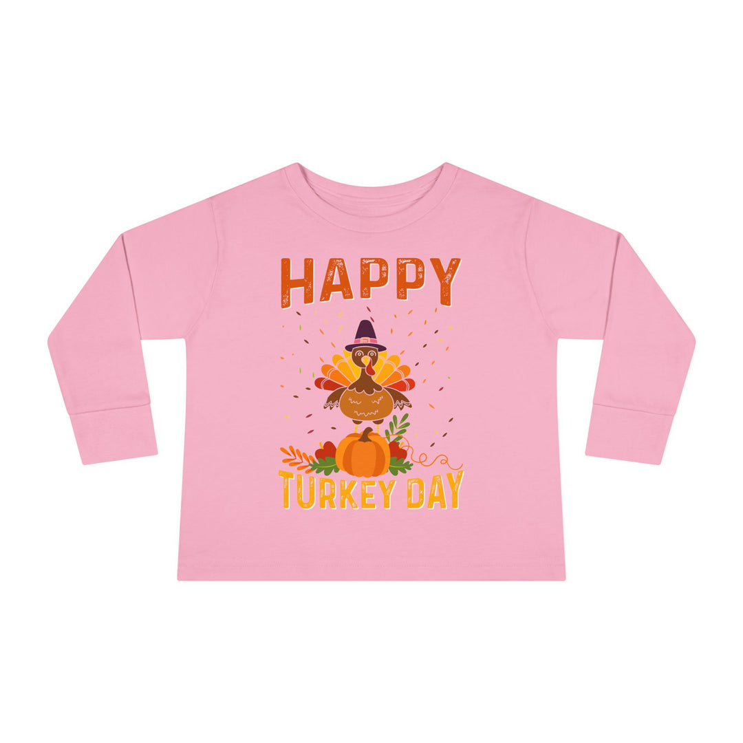 Happy Turkey Day - Toddler Long Sleeve Tee