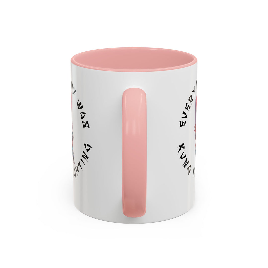 Kung Fu Fighting - Accent Coffee Mug (11, 15oz)