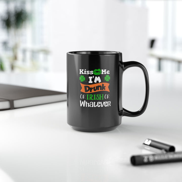 Kiss Me I'm Drunk - Black Mug (11oz, 15oz)