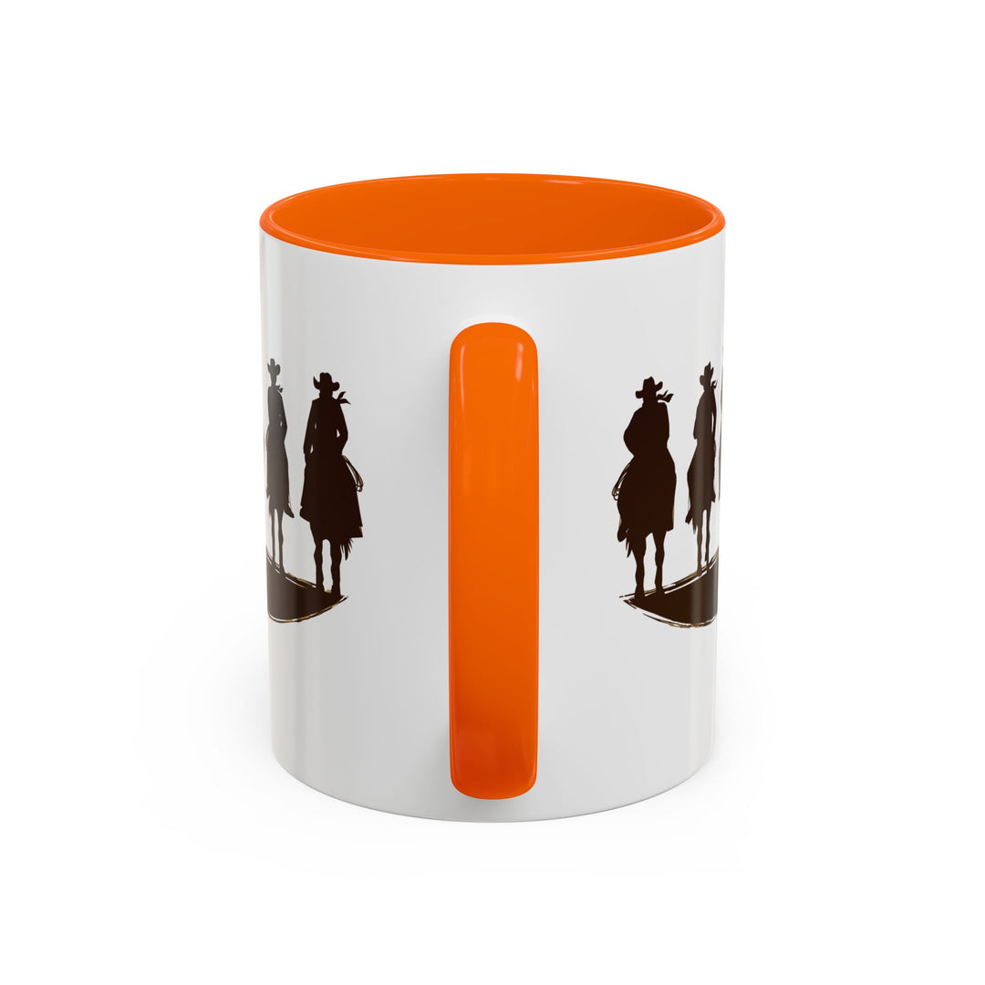 Cowboy Silhouette - Accent Coffee Mug (11, 15oz)