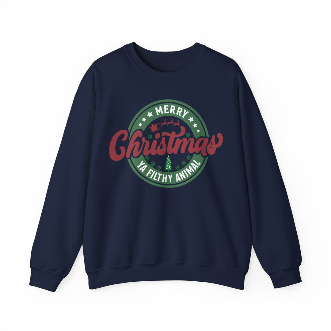 Merry Christmas Ya Filthy Animal - Unisex Heavy Blend™ Crewneck Sweatshirt