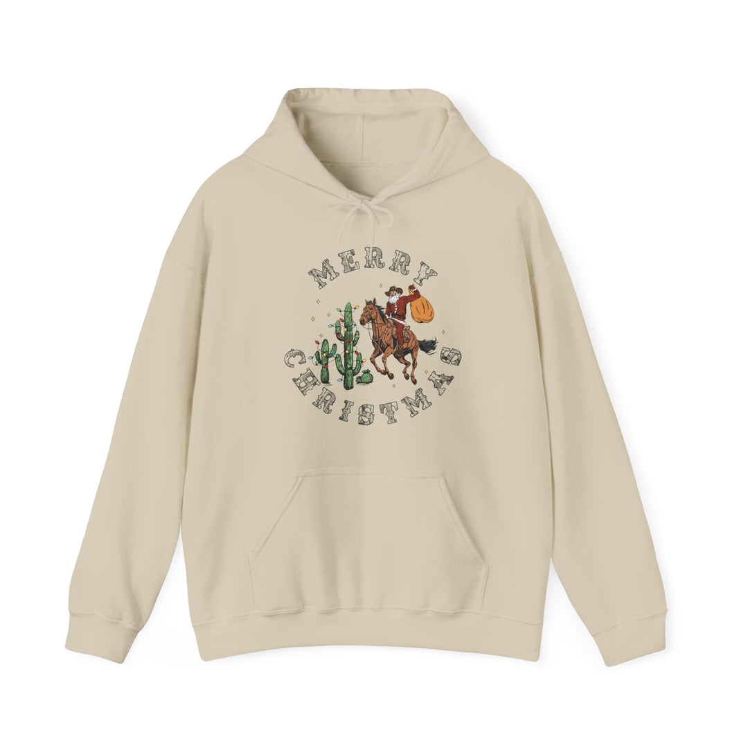 Merry Christmas Cowboy Santa - Unisex Heavy Blend™ Hooded Sweatshirt