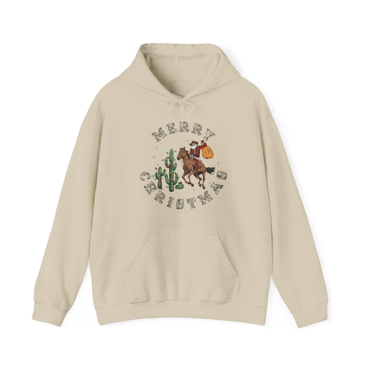 Merry Christmas Cowboy Santa - Unisex Heavy Blend™ Hooded Sweatshirt