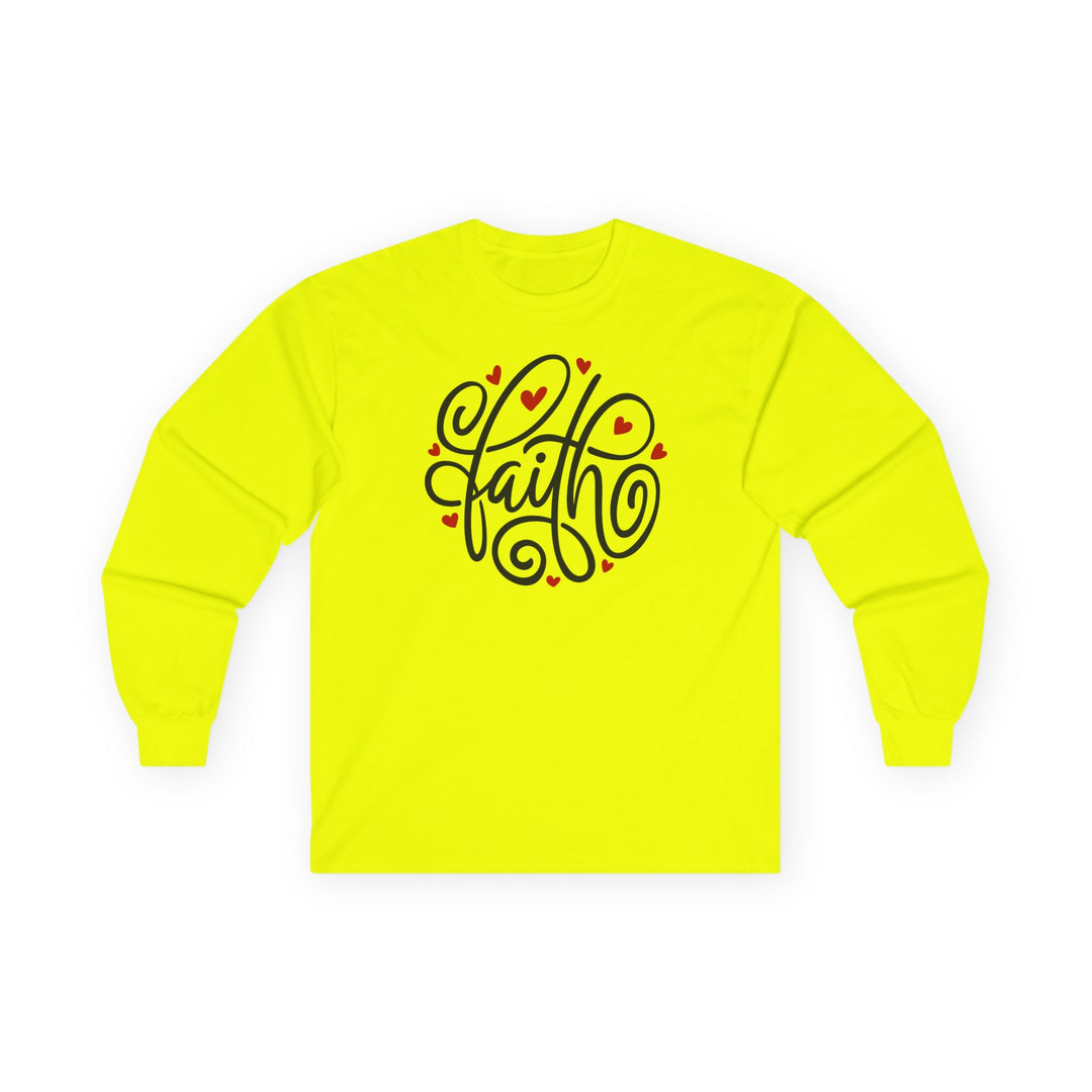 Faith Hearts - Unisex Ultra Cotton Long Sleeve Tee