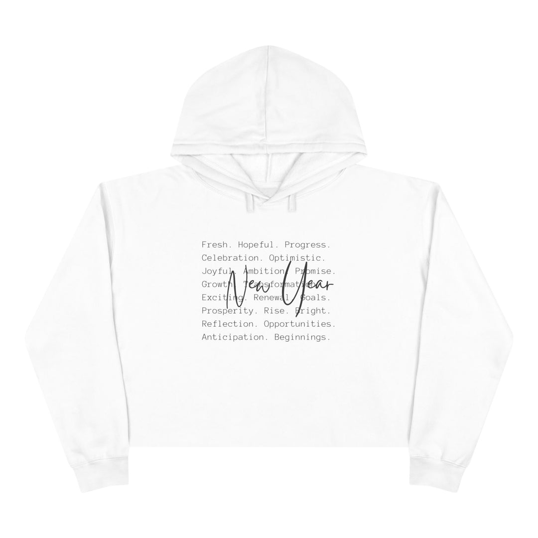 New Year Optimism - Crop Hoodie