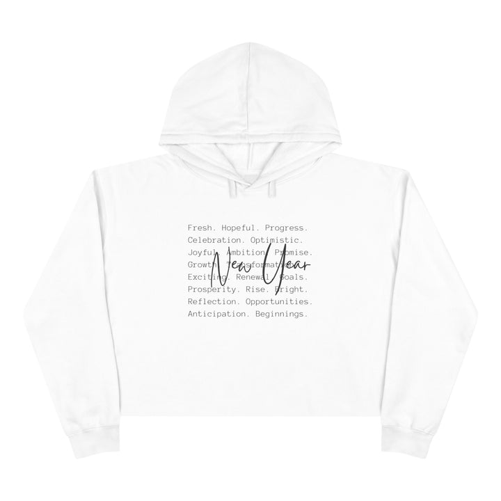 New Year Optimism - Crop Hoodie
