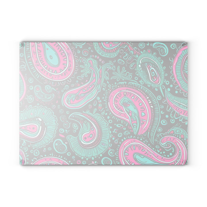 Paisley Print - Glass Cutting Board