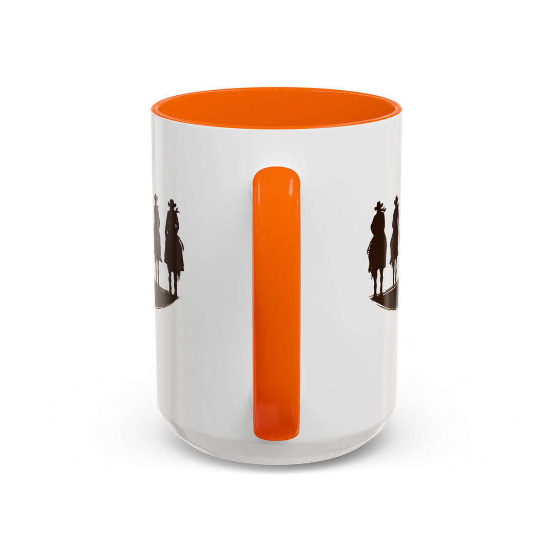 Cowboy Silhouette - Accent Coffee Mug (11, 15oz)