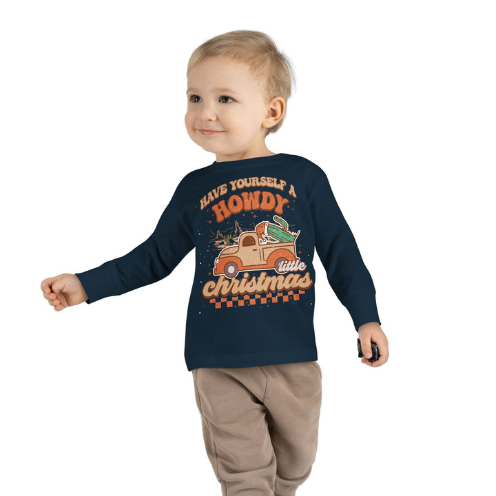 Howdy Christmas - Toddler Long Sleeve Tee