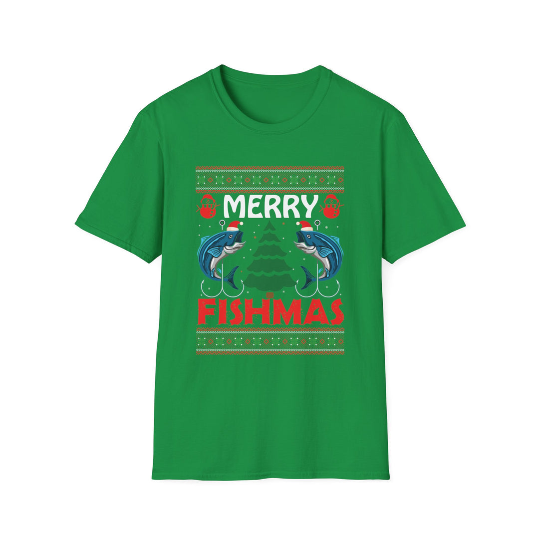 Merry Fishmas - Unisex Softstyle T-Shirt