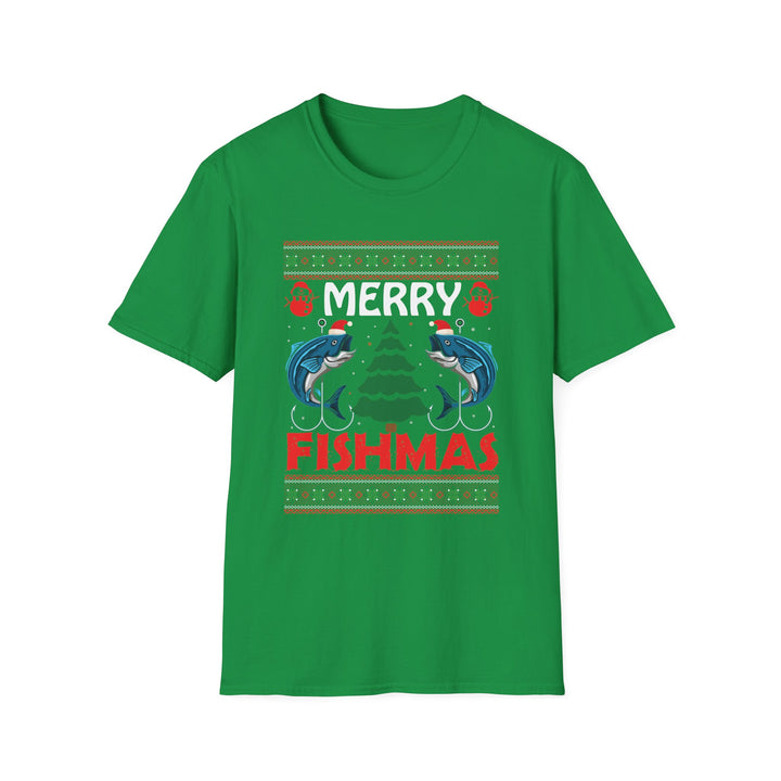 Merry Fishmas - Unisex Softstyle T-Shirt