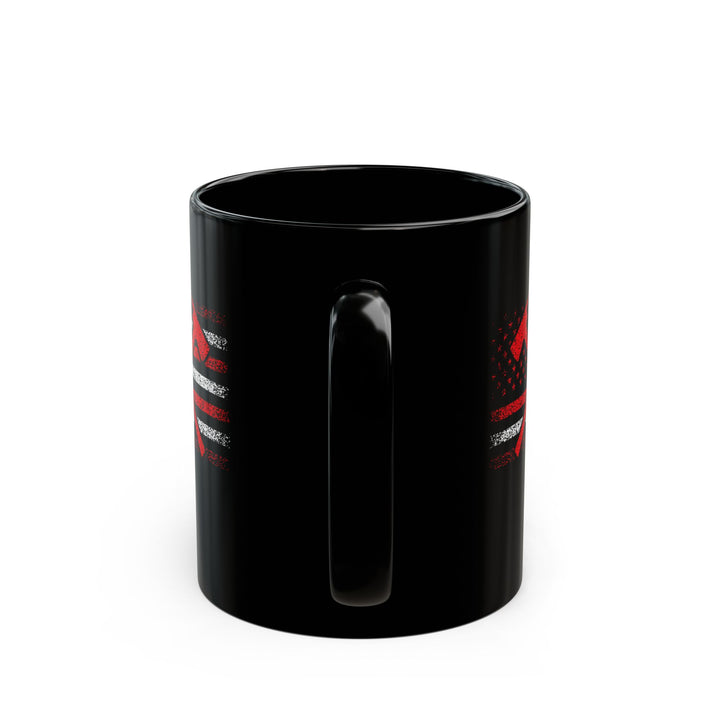 Firefighter American Flag - Black Mug (11oz, 15oz)