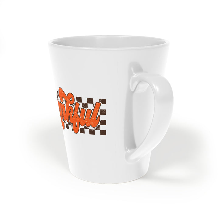 Retro Thankful - Latte Mug, 12oz
