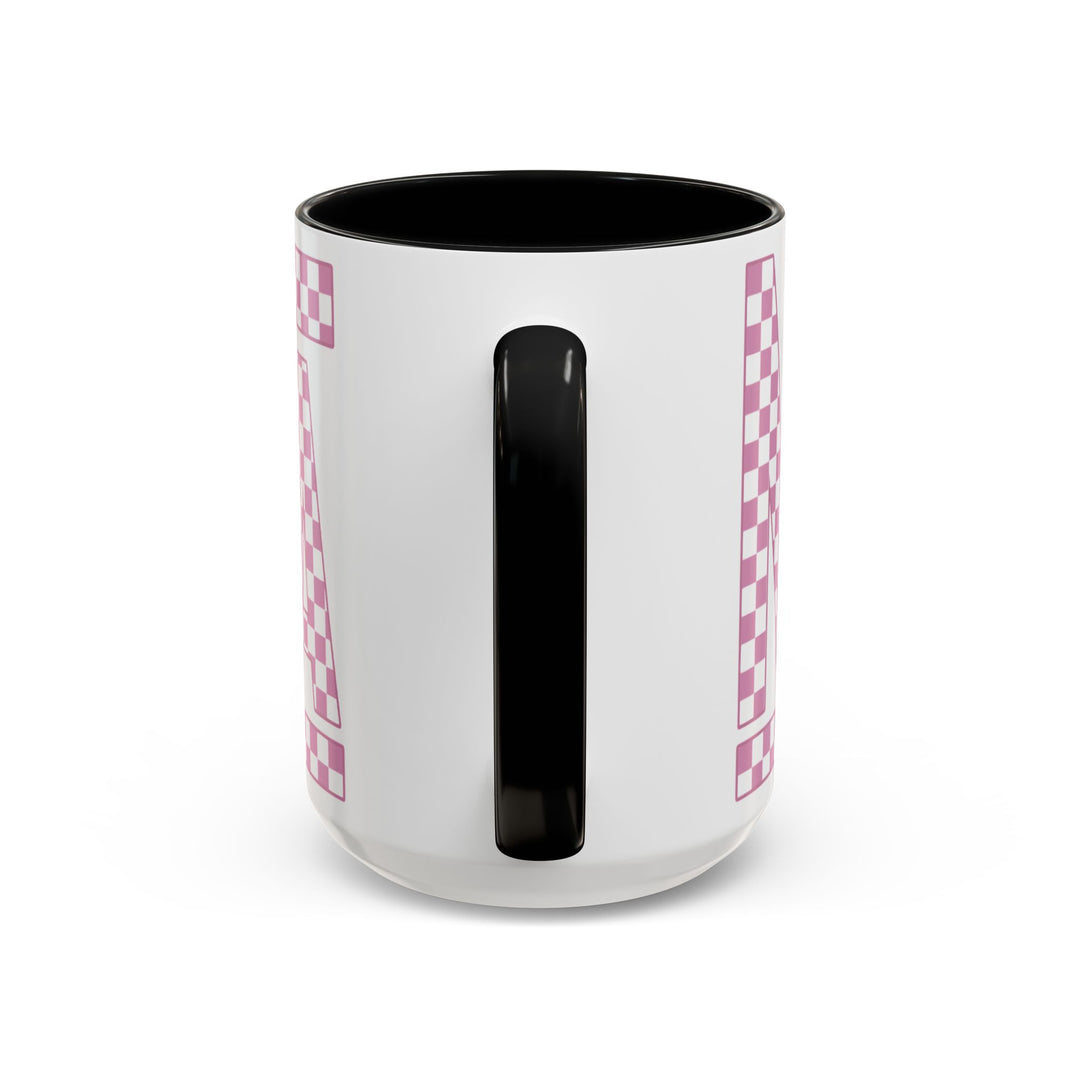Pink Check Mama - Accent Coffee Mug (11, 15oz)