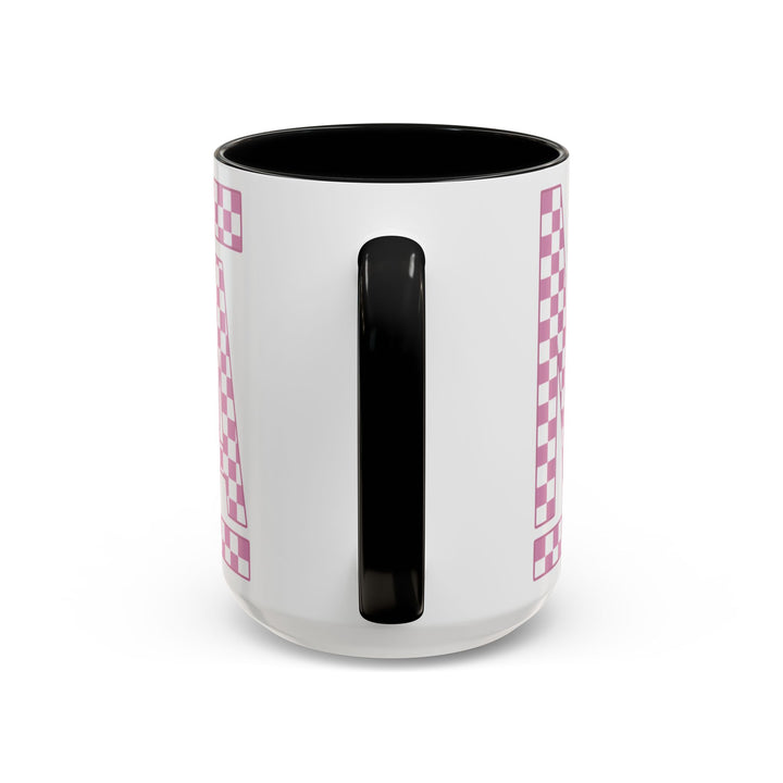 Pink Check Mama - Accent Coffee Mug (11, 15oz)