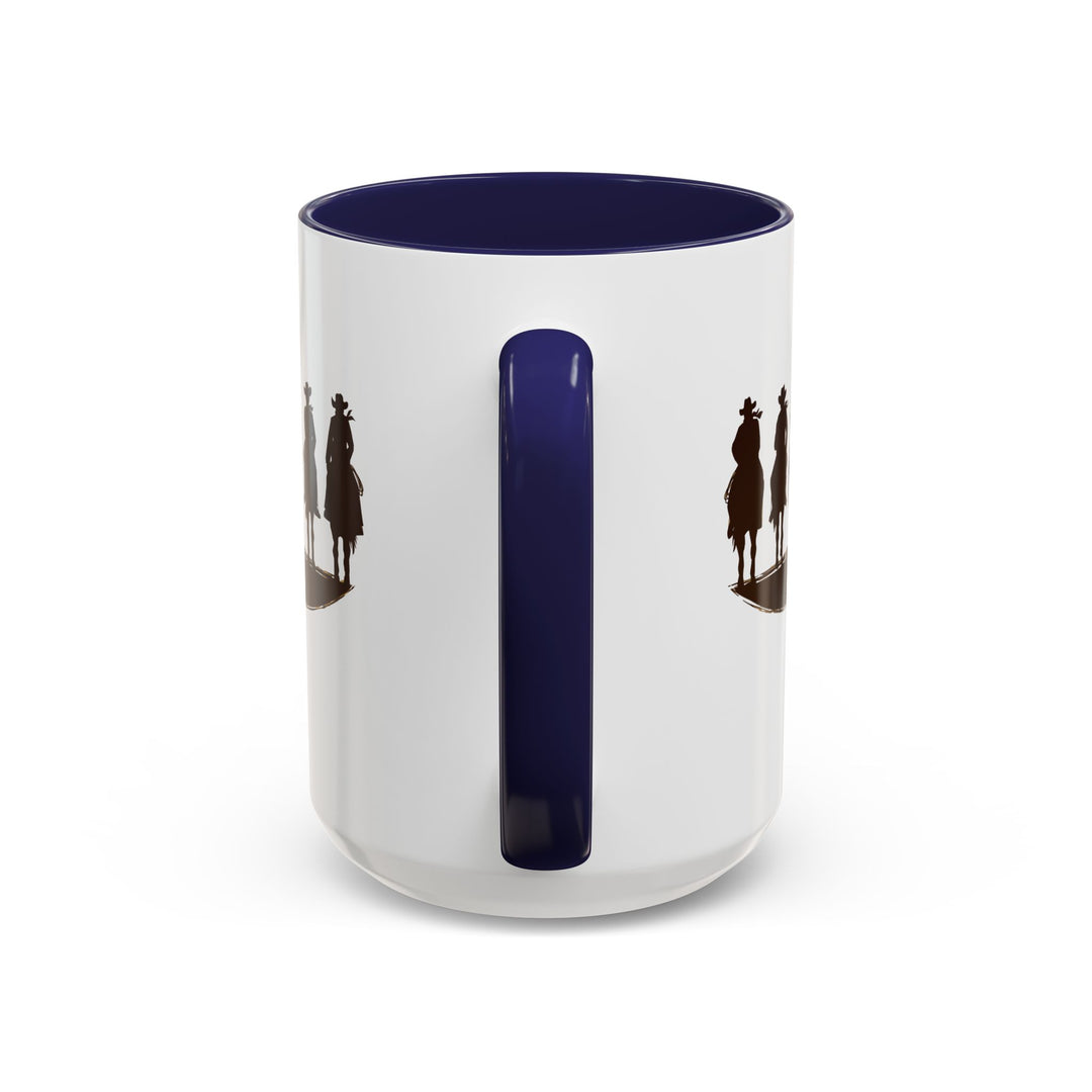 Cowboy Silhouette - Accent Coffee Mug (11, 15oz)